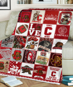 NCAA Cornell Big Red Sherpa Fleece Blanket College Student Gift