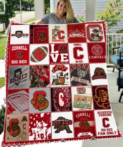 NCAA Cornell Big Red Sherpa Fleece Blanket College Student Gift