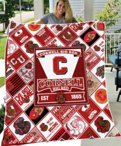 NCAA Cornell Big Red Sherpa Fleece Blanket Gifts For Fans