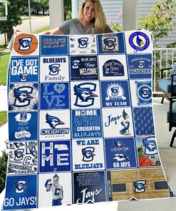 NCAA Creighton Bluejays Sherpa Fleece Blanket