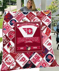 NCAA Dayton Flyers Sherpa Fleece Blanket