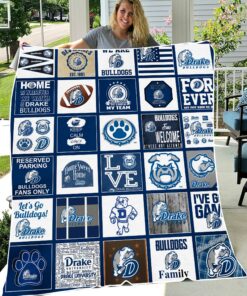 NCAA Drake Bulldogs Sherpa Fleece Blanket