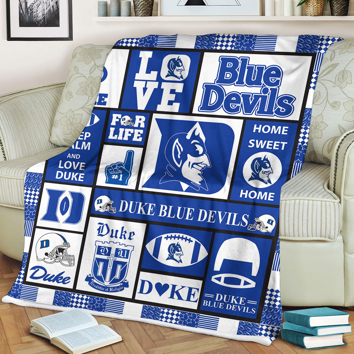 NCAA Duke Blue Devils Sherpa Fleece Blanket