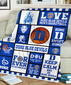 NCAA Duke Blue Devils Sherpa Fleece Blanket College Student Gift