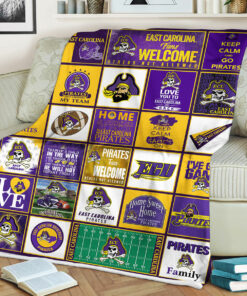 NCAA East Carolina Pirates Sherpa Fleece Blanket