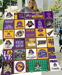 NCAA East Carolina Pirates Sherpa Fleece Blanket