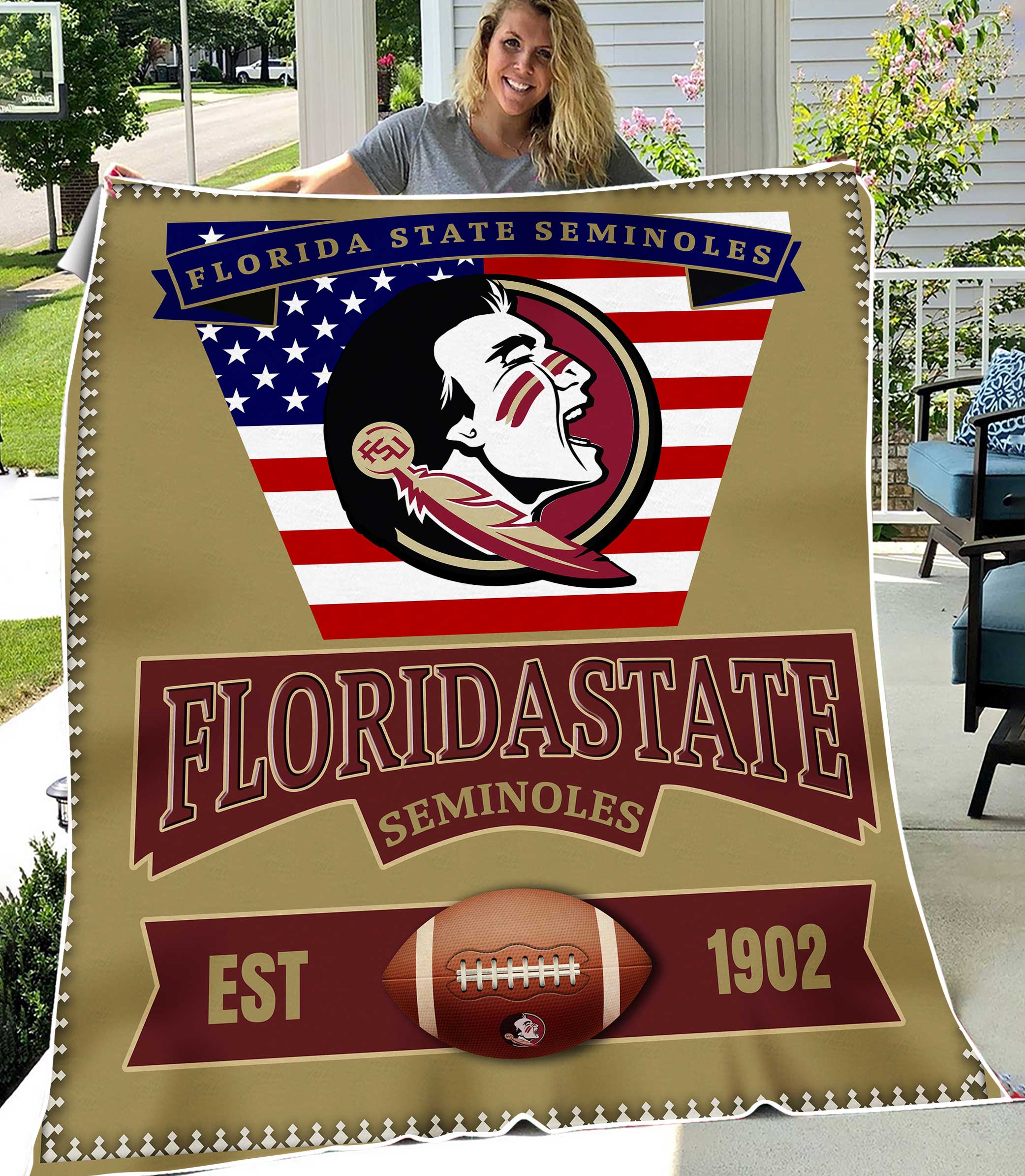NCAA Florida State Seminoles Sherpa Fleece Blanket