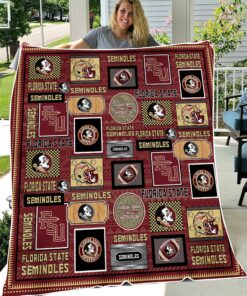 NCAA Florida State Seminoles Sherpa Fleece Blanket Gifts For Fans