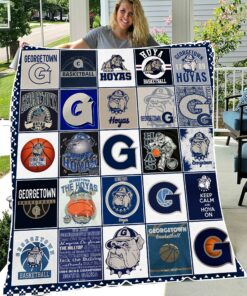 NCAA Georgetown Hoyas Sherpa Fleece Blanket College Student Gift