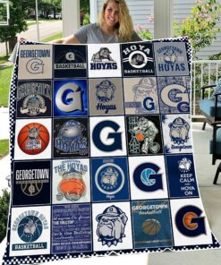 NCAA Georgetown Hoyas Sherpa Fleece Blanket Gifts For Fans