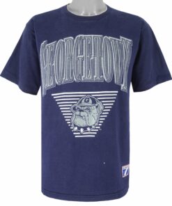 NCAA Georgetown Hoyas Spell-Out T-Shirt 1990s Vintage Style Hoodie Sweatshirt Reprinted Full Size Gifts for Fans