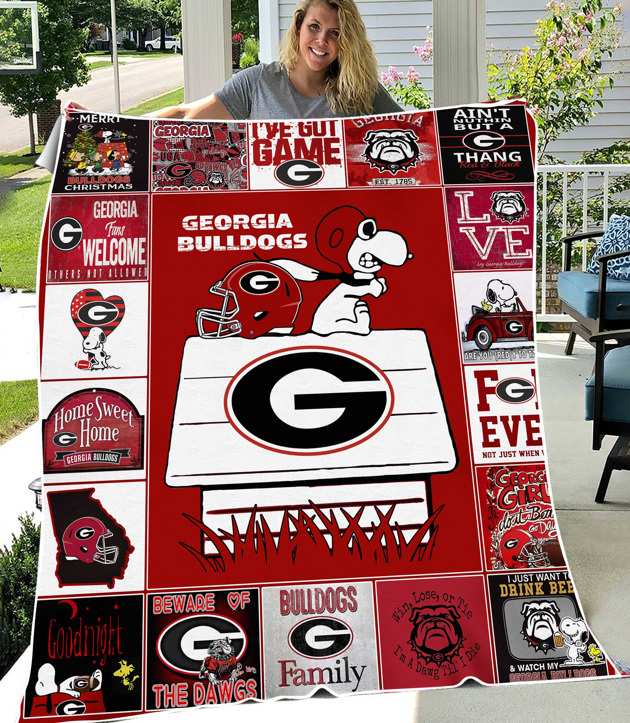 NCAA Georgia Bulldogs Blanket Gifts for Fans
