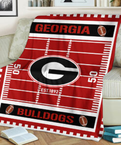 NCAA Georgia Bulldogs Blanket, Gifts for Georgia Bulldogs Fans