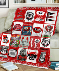 NCAA Georgia Bulldogs Sherpa Fleece Blanket