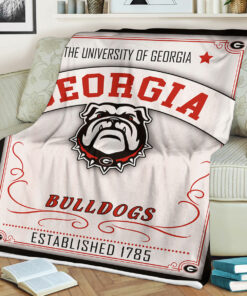 NCAA Georgia Bulldogs Sherpa Fleece Blanket Gifts for Georgia Bulldogs Fans