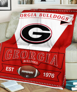 NCAA Georgia Bulldogs Sherpa Fleece Blanket Gifts for Georgia Bulldogs Lovers