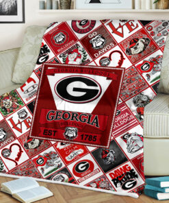 NCAA Georgia Bulldogs Univesity Sherpa Fleece Blanket Gifts for Fans