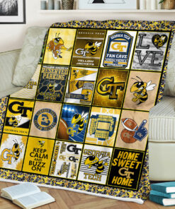 NCAA Georgia Tech Yellow Jackets Sherpa Fleece Blanket