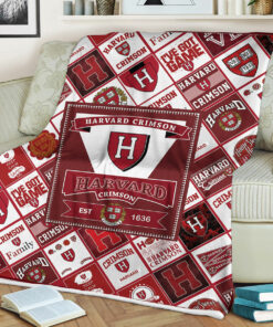 NCAA Harvard Crimson Sherpa Fleece Blanket