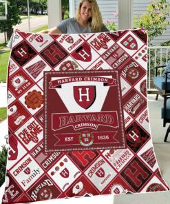 NCAA Harvard Crimson Sherpa Fleece Blanket