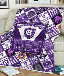 NCAA Holy Cross Crusaders Sherpa Fleece Blanket