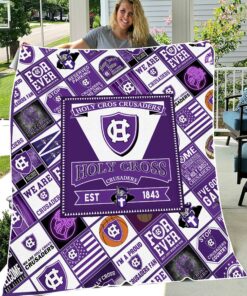 NCAA Holy Cross Crusaders Sherpa Fleece Blanket
