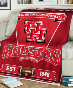 NCAA Houston Cougars Football Sherpa Fleece Blanket