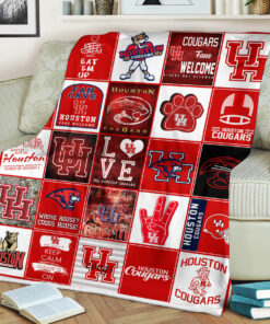 NCAA Houston Cougars Sherpa Fleece Blanket