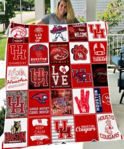 NCAA Houston Cougars Sherpa Fleece Blanket