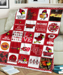 NCAA Illinois State Redbirds Sherpa Fleece Blanket