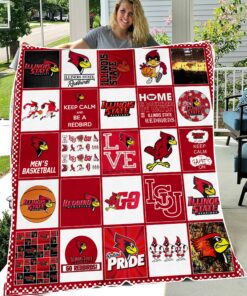 NCAA Illinois State Redbirds Sherpa Fleece Blanket