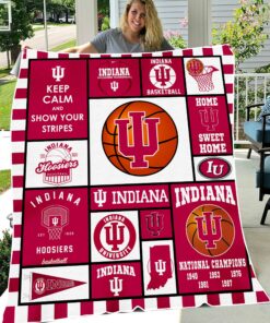 NCAA Indiana Hoosiers Sherpa Fleece Blanket