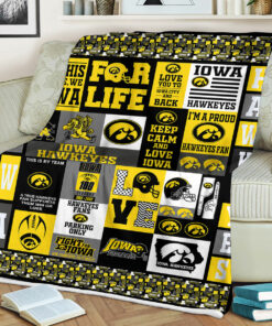 NCAA Iowa Hawkeyes Sherpa Fleece Blanket Gifts For Fans