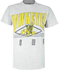 NCAA Iowa Hawkeyes Spell-Out T-Shirt 1990s Vintage Style Hoodie Sweatshirt Reprinted Full Size Gifts for Fans