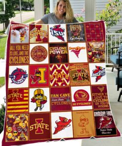 NCAA Iowa State Cyclones Sherpa Fleece Blanket