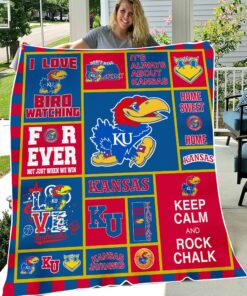 NCAA Kansas Jayhawks Sherpa Fleece Blanket
