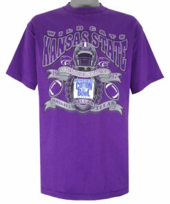 NCAA Kansas State Wildcats Cotton Bowl T-Shirt 1997 Vintage Style Hoodie Sweatshirt Reprinted Full Size Gifts for Fans