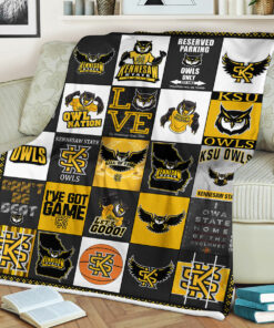 NCAA Kennesaw State Owls Sherpa Fleece Blanket