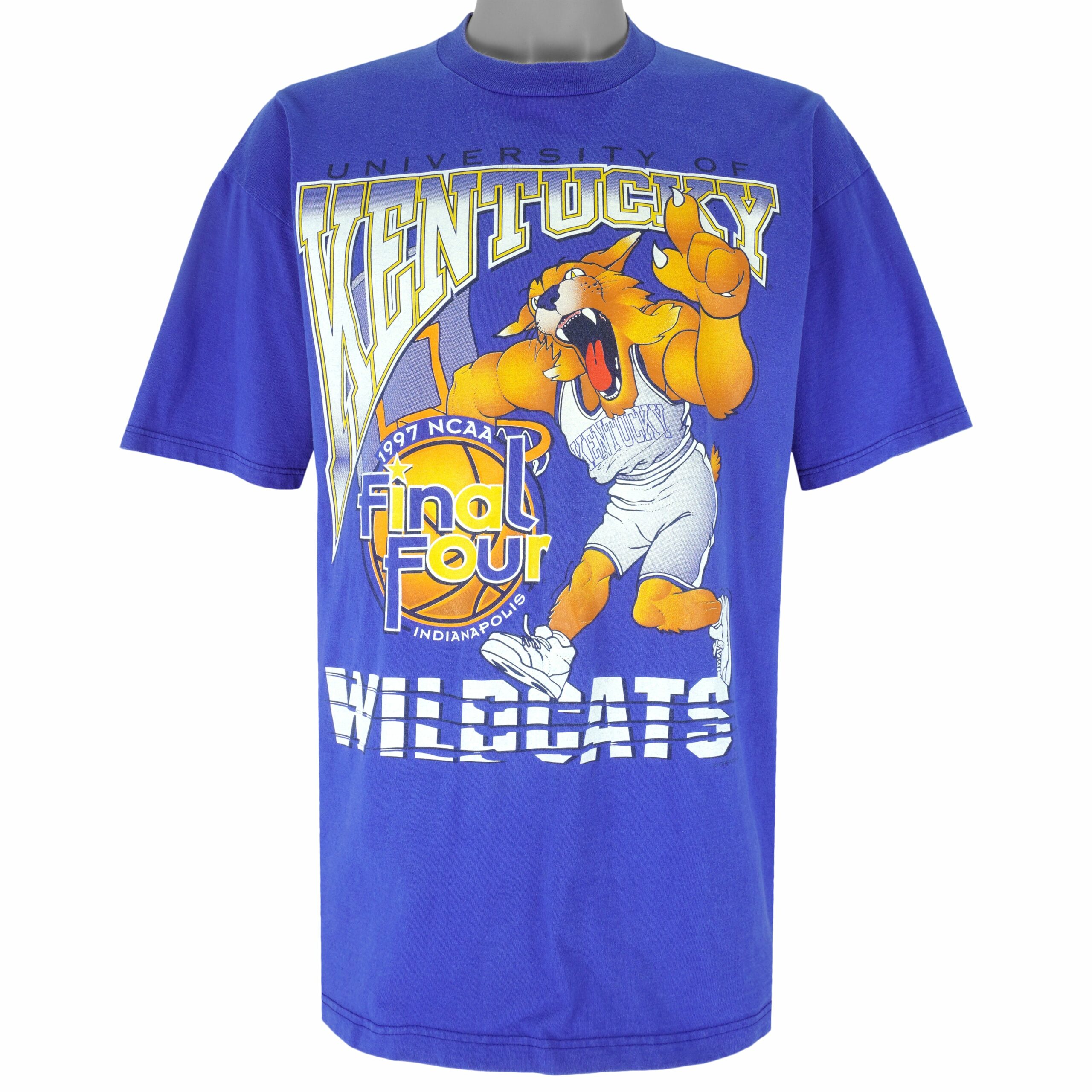 NCAA Kentucky Wildcats Final Four T-Shirt 1997 Vintage Style Hoodie Sweatshirt Reprinted Full Size Gifts for Fans