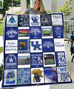 NCAA Kentucky Wildcats Sherpa Fleece Blanket College Student Gift