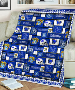 NCAA Kentucky Wildcats Sherpa Fleece Blanket Gifts For Fans