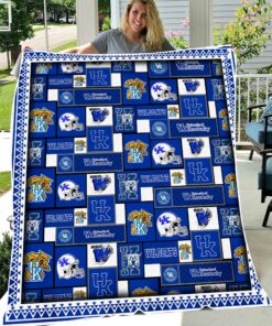 NCAA Kentucky Wildcats Sherpa Fleece Blanket Gifts For Fans
