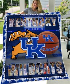 NCAA Kentucky Wildcats Sherpa Fleece Blanket Gifts for Football Fans