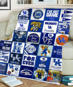 NCAA Kentucky Wildcats Sherpa Fleece Blanket University Football Fan Gifts