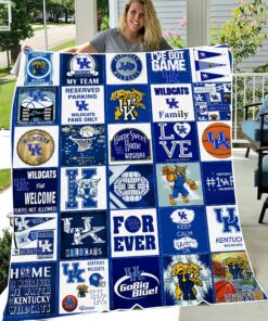 NCAA Kentucky Wildcats Sherpa Fleece Blanket University Football Fan Gifts