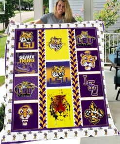 NCAA LSU Tigers Sherpa Fleece Blanket
