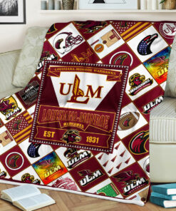 NCAA Louisiana Monroe Warhawks Sherpa Fleece Blanket