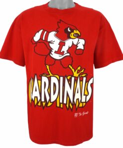 NCAA Louisville Cardinals Big Spell-Out T-Shirt 1990s Vintage Style Hoodie Sweatshirt Reprinted Full Size Gifts for Fans