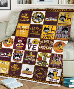 NCAA Loyola Ramblers Sherpa Fleece Blanket