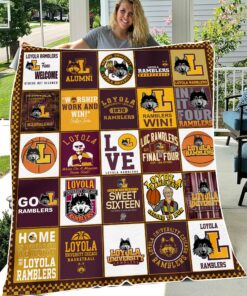 NCAA Loyola Ramblers Sherpa Fleece Blanket